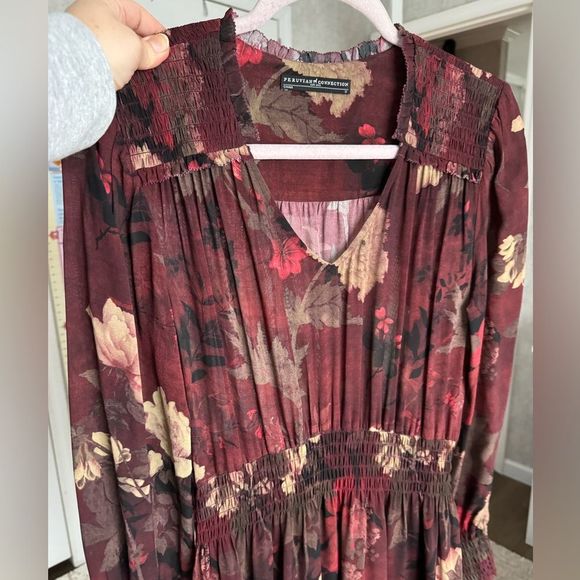 NWOT Peruvian Connection Maxi women’s multicolor dress Small long sleeve - Picture 12 of 16